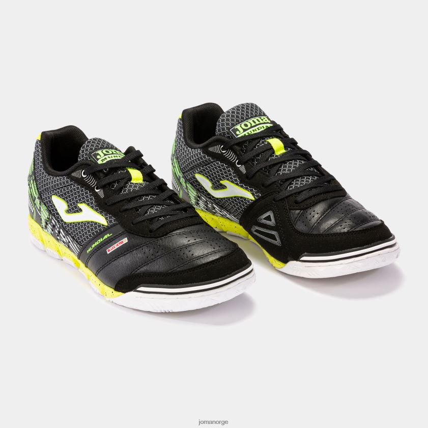 nei Joma futsal sko mundial 22 innendørs svart FBD0T0306
