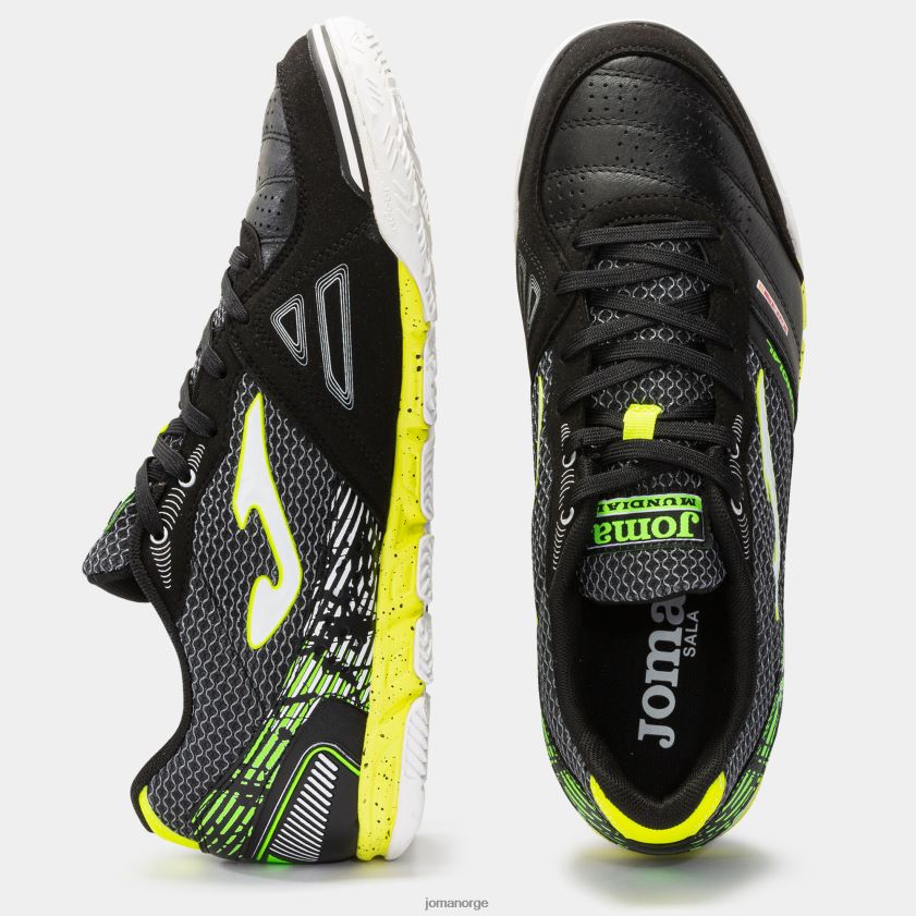 nei Joma futsal sko mundial 22 innendørs svart FBD0T0306