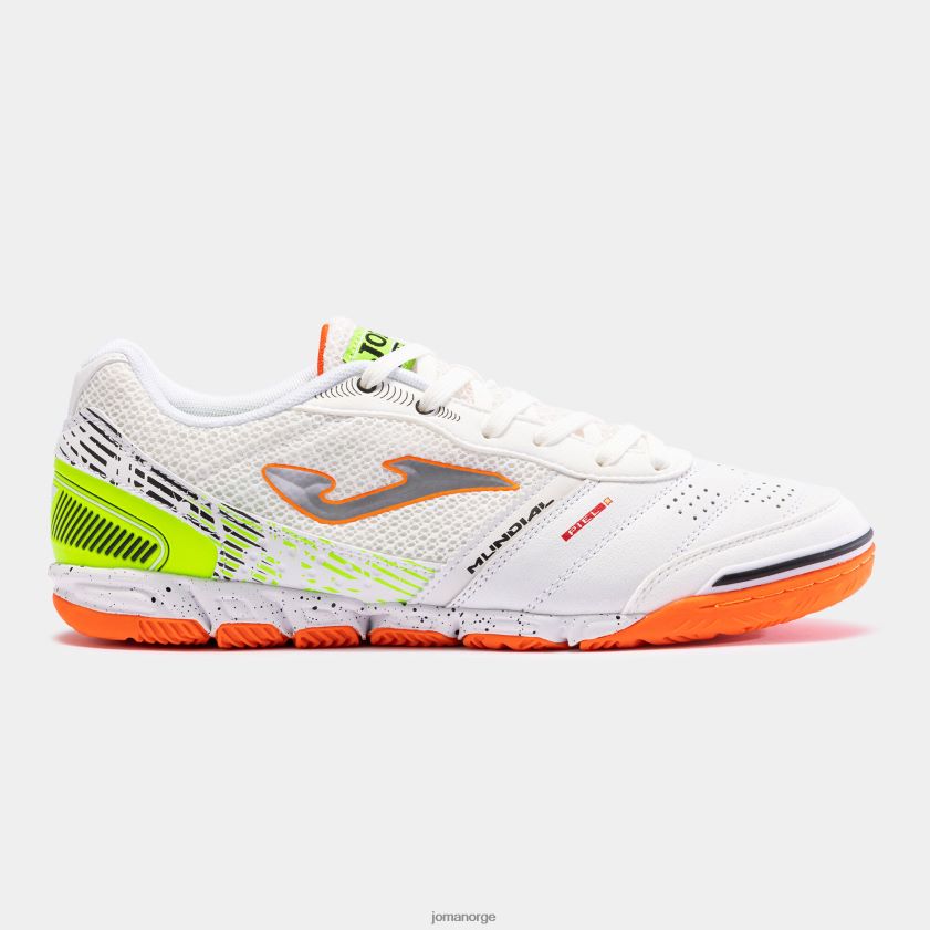 nei Joma futsal sko mundial 23 innendørs hvit korall FBD0T0107