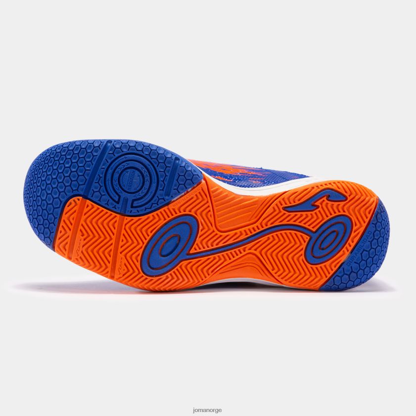 nei Joma futsal sko supercopa jr 23 innendørs junior kongeblå koraller FBD0T02776