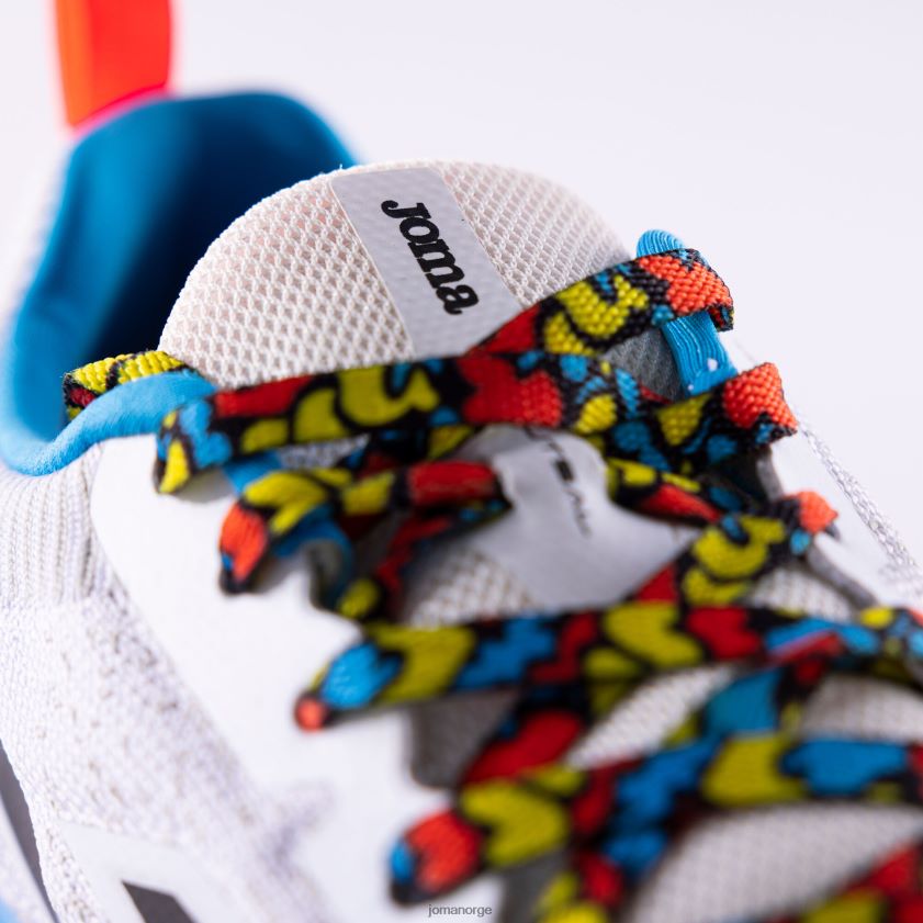 nei Joma futsal sko tactico 22 innendørs hvit kongeblå FBD0T015