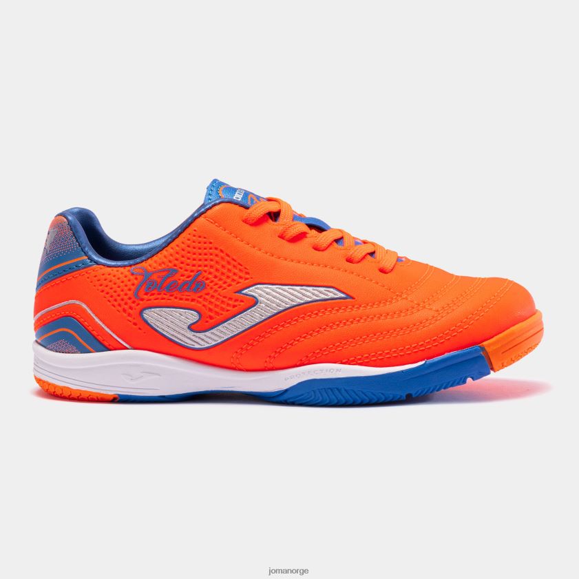 nei Joma futsal sko toledo jr 23 innendørs junior oransje kongeblå FBD0T02729