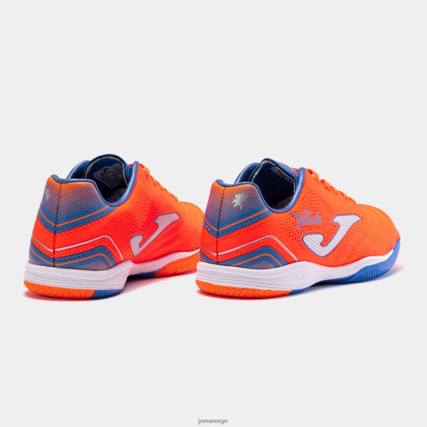 nei Joma futsal sko toledo jr 23 innendørs junior oransje kongeblå FBD0T02729