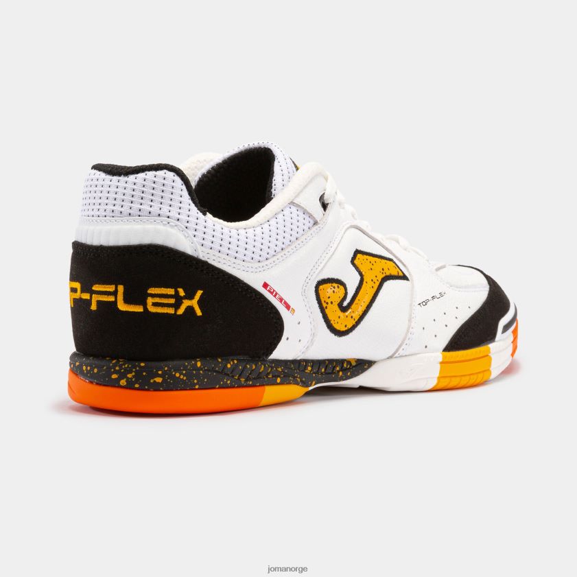 nei Joma futsal sko top flex 23 innendørs hvit svart FBD0T01198