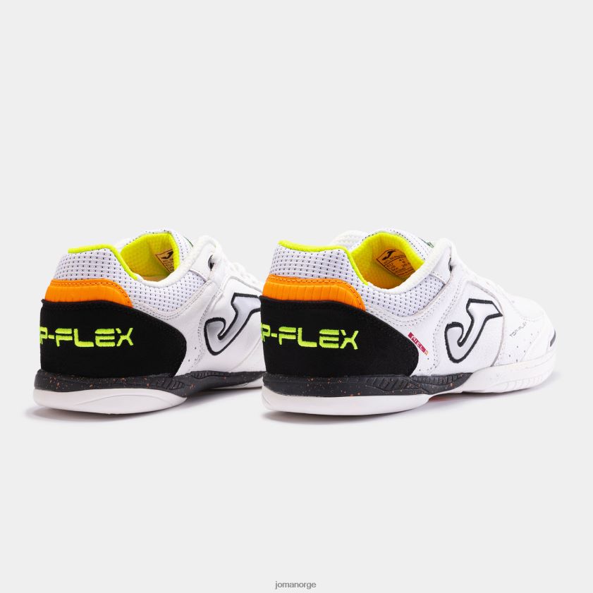 nei Joma futsal sko top flex 23 innendørs hvit svart FBD0T025