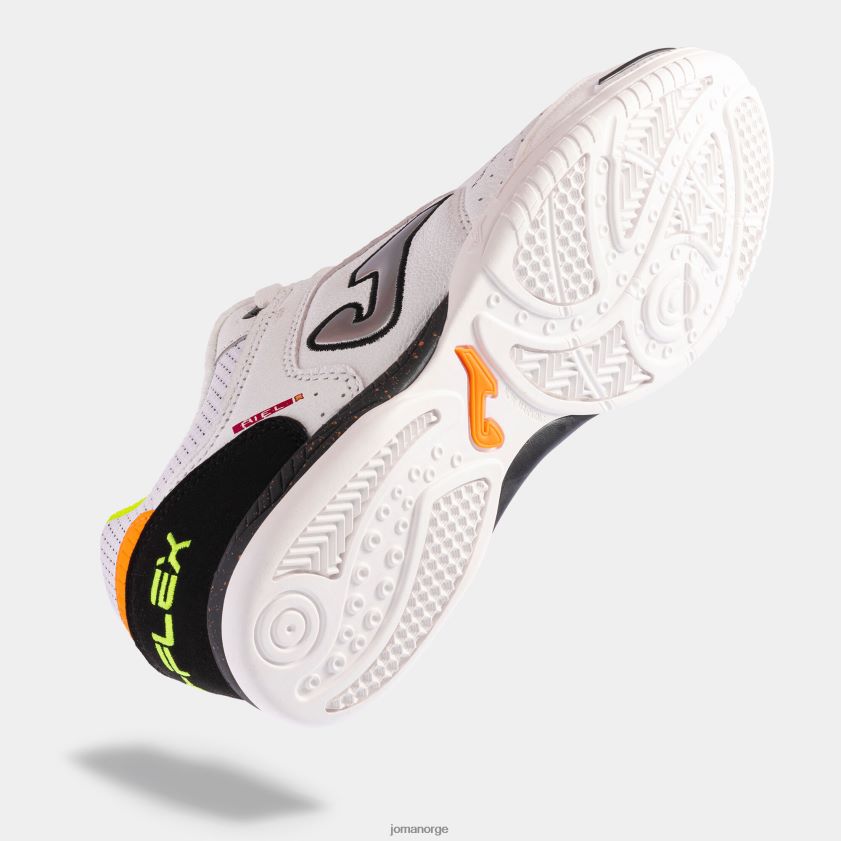 nei Joma futsal sko top flex 23 innendørs hvit svart FBD0T025