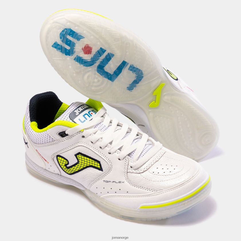 nei Joma futsal sko top flex 23 innendørs lnfs hvit FBD0T023