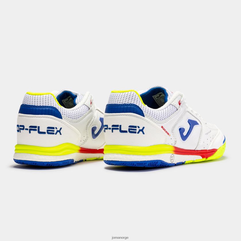 nei Joma futsal sko top flex rebound 22 innendørs spansk futsal utvalg hvit fluorescerende gul FBD0T03710