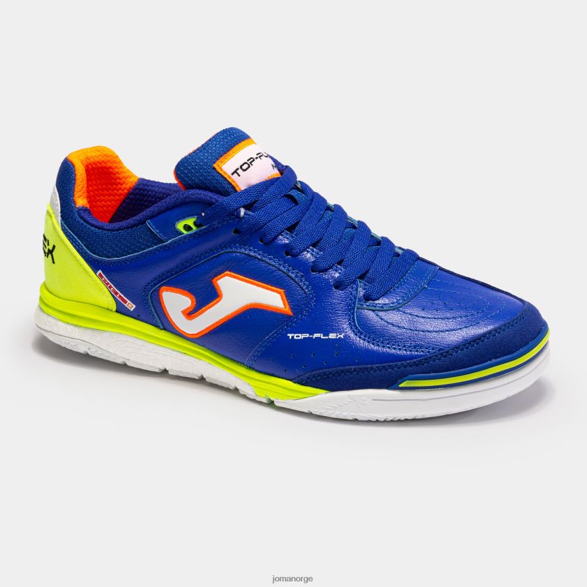 nei Joma futsalsko top flex rebound 23 innendørs kongeblå fluorescerende grønn FBD0T0136