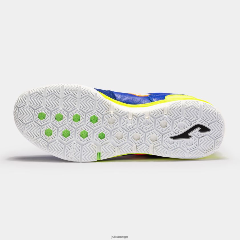 nei Joma futsalsko top flex rebound 23 innendørs kongeblå fluorescerende grønn FBD0T0136