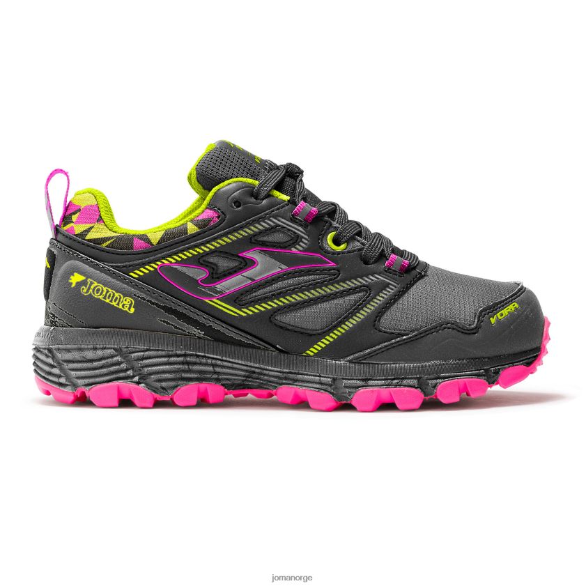 nei Joma løypesko vora jr 23 junior svart fuchsia FBD0T04096