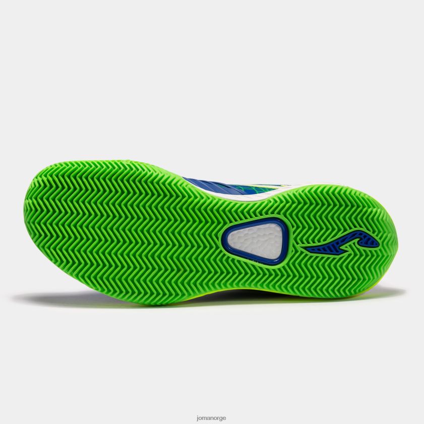 nei Joma sko punkt 22 hard court kongeblå fluorescerende gul FBD0T03754