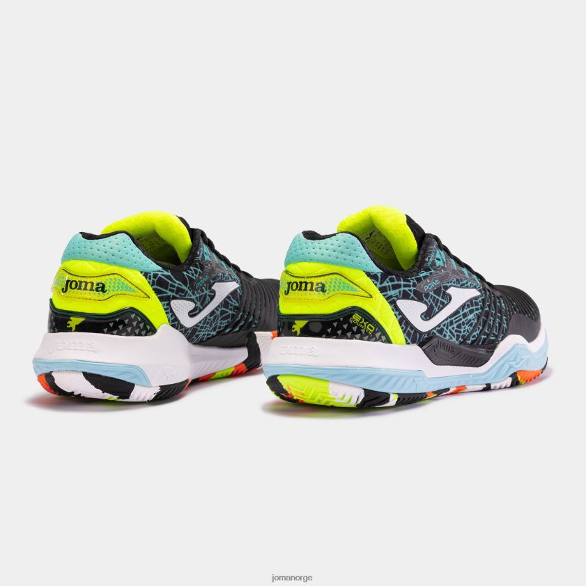 nei Joma sko punkt 22 hard court svart mx grønn FBD0T072