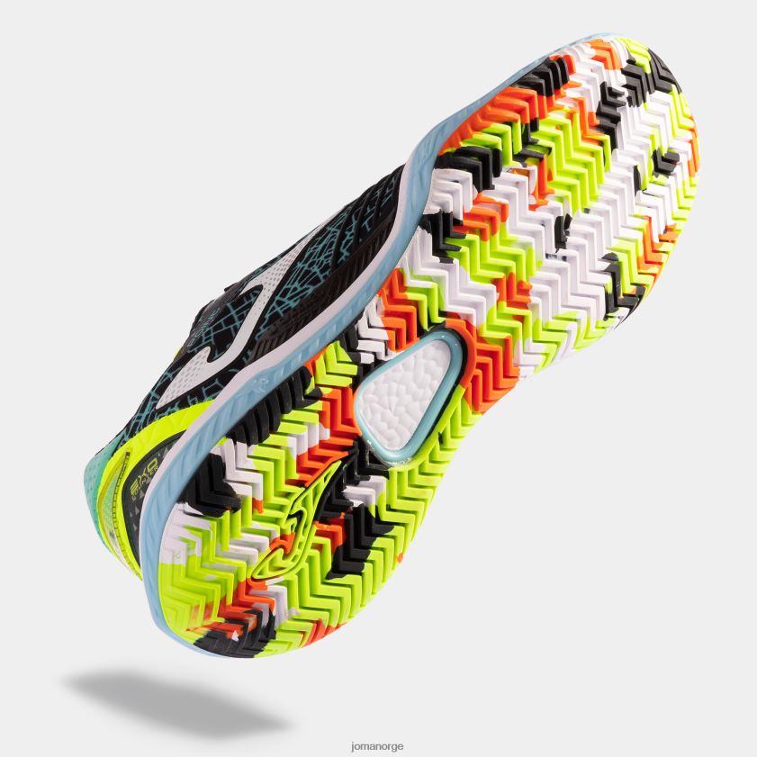 nei Joma sko punkt 22 hard court svart mx grønn FBD0T072