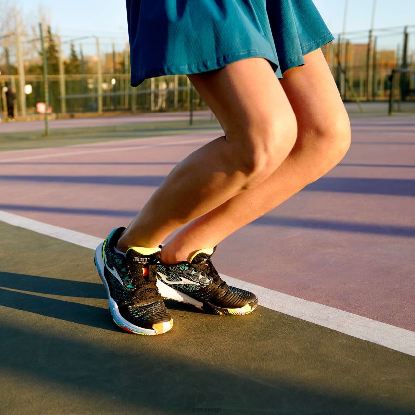 nei Joma sko punkt 22 hard court svart mx grønn FBD0T072