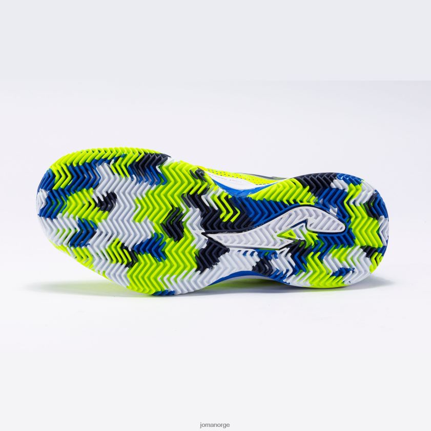 nei Joma sko slam jr 23 clay junior fluorescerende gul kongeblå FBD0T02793