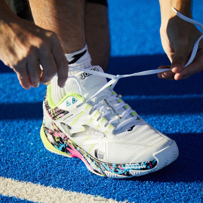 nei Joma sko t.open 23 world padel tour-wpt clay hvit FBD0T053
