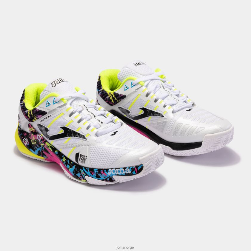nei Joma sko t.open 23 world padel tour-wpt clay hvit FBD0T053
