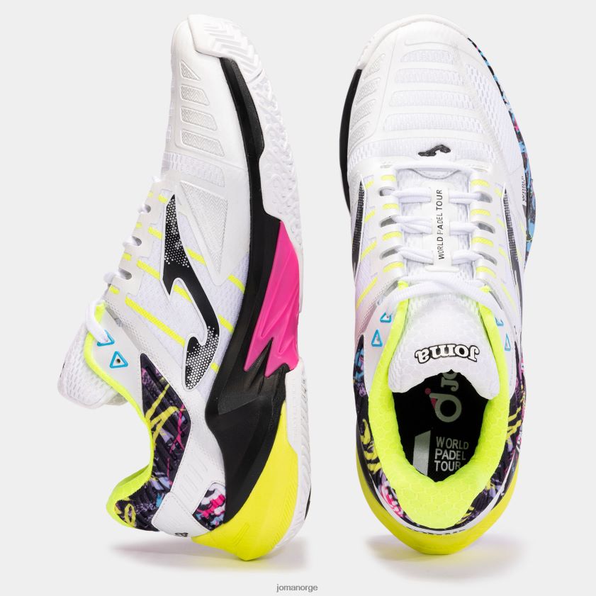 nei Joma sko t.open 23 world padel tour-wpt clay hvit FBD0T053