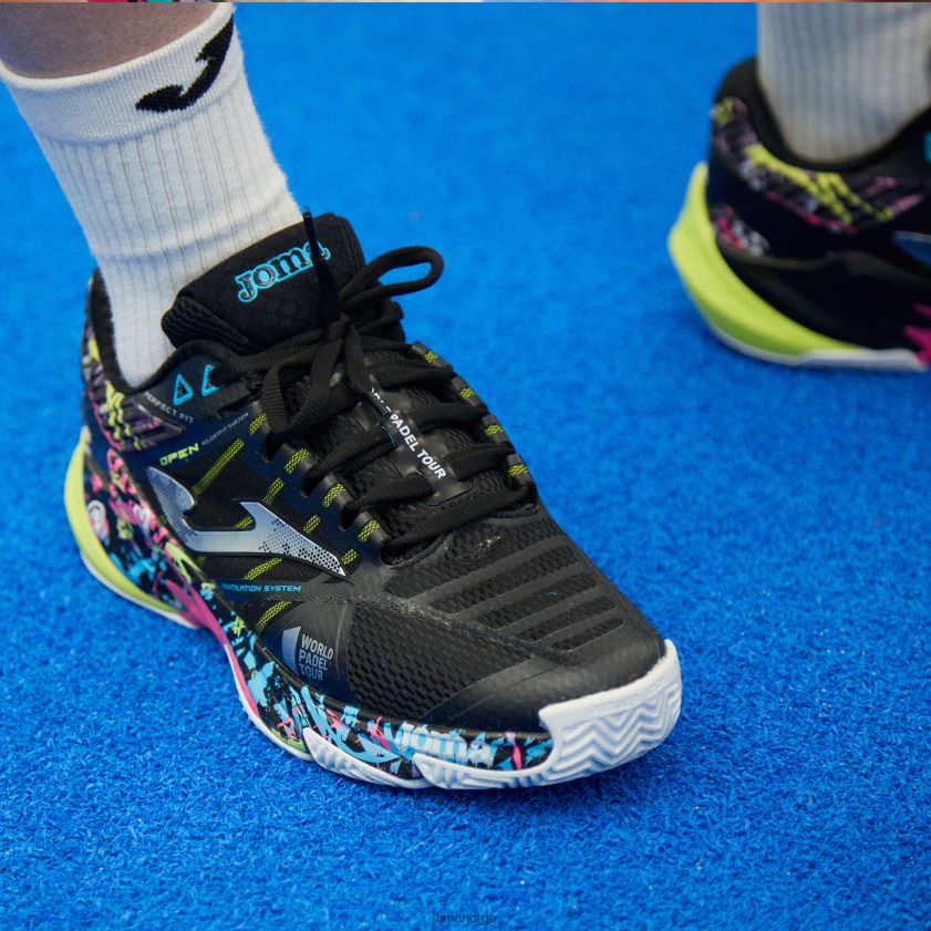 nei Joma sko t.open 23 world padel tour-wpt clay svart FBD0T032