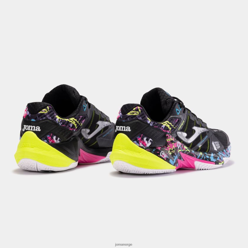 nei Joma sko t.open 23 world padel tour-wpt clay svart FBD0T032