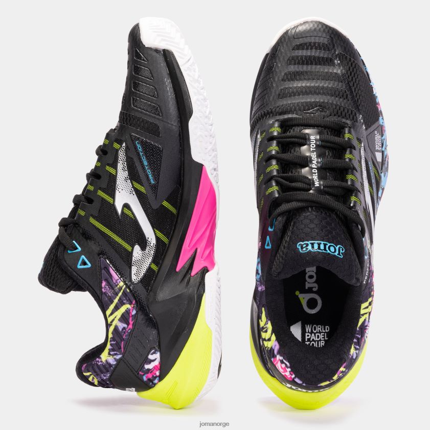 nei Joma sko t.open 23 world padel tour-wpt clay svart FBD0T032