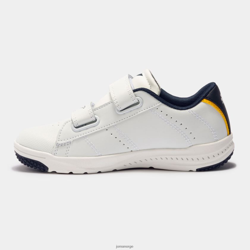 nei Joma fritidssko spille 22 junior hvit marineblå fluorescerende safran FBD0T02722