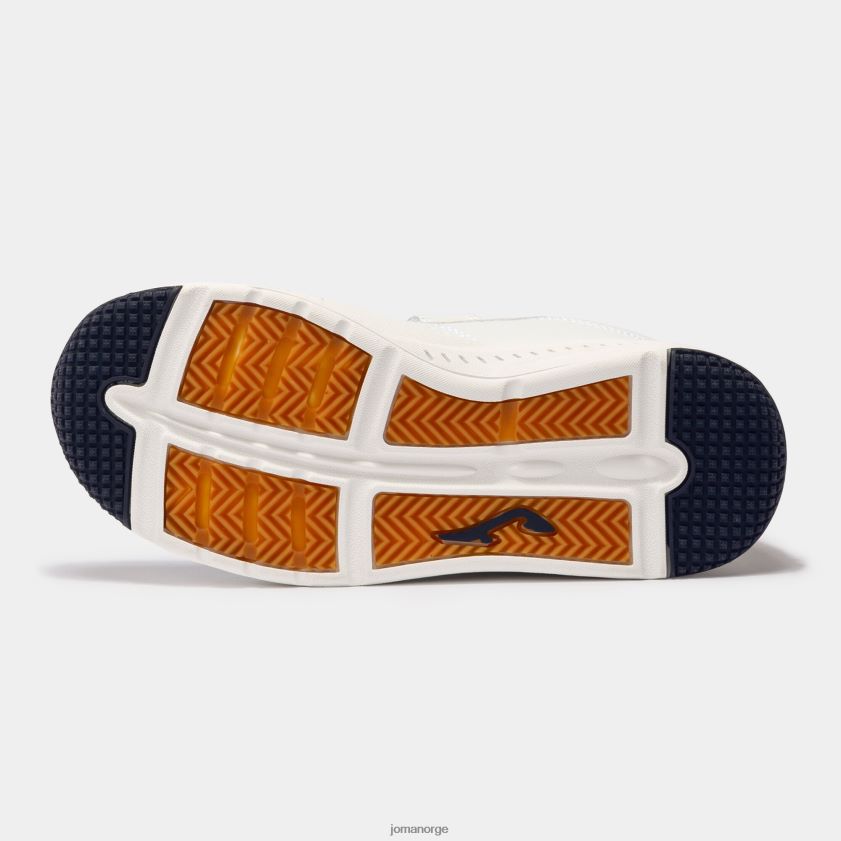 nei Joma fritidssko spille 22 junior hvit marineblå fluorescerende safran FBD0T02722