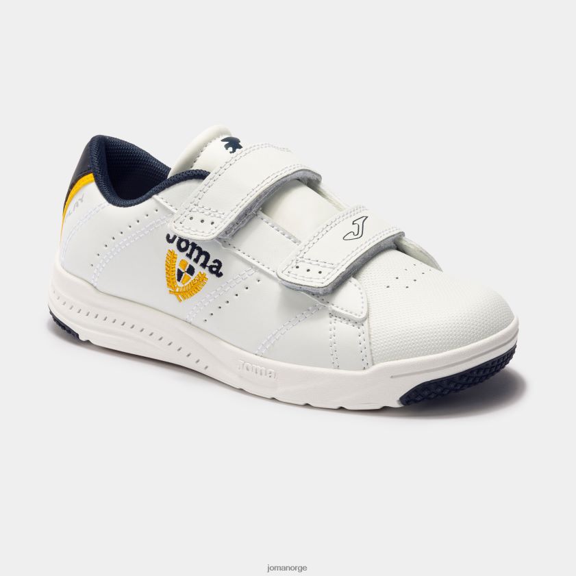 nei Joma fritidssko spille 22 junior hvit marineblå fluorescerende safran FBD0T02722