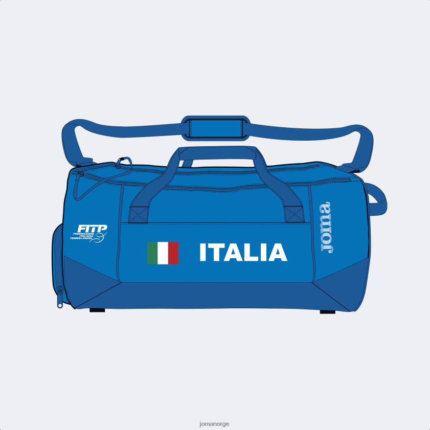nei Joma sportsbag italiensk tennis- og padelforbund kongeblå FBD0T02553