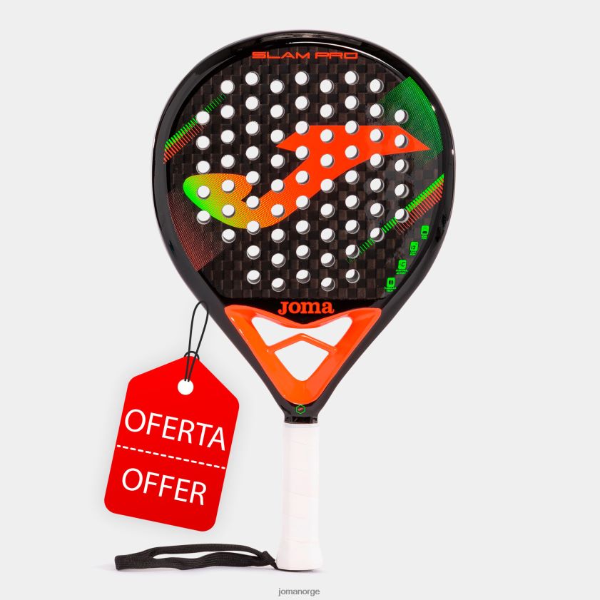nei Joma padel racket slam pro svart fluorescerende korall FBD0T02389