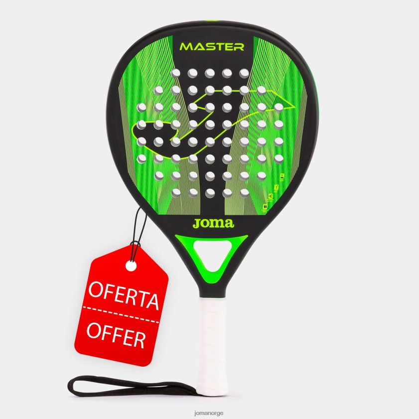 nei Joma padell racket mester svart fluorescerende grønn FBD0T0460