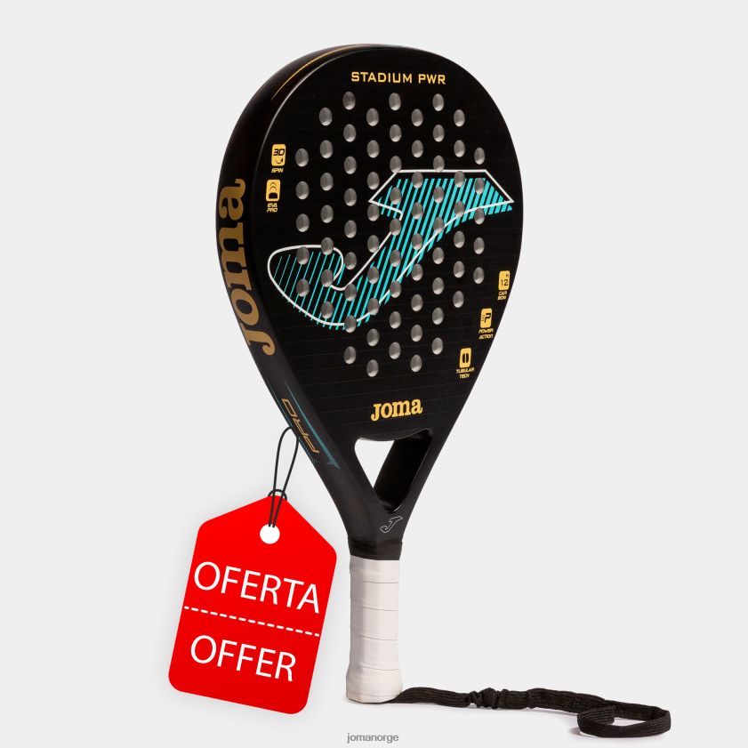 nei Joma padelracket stadion pwr svart turkis FBD0T0106