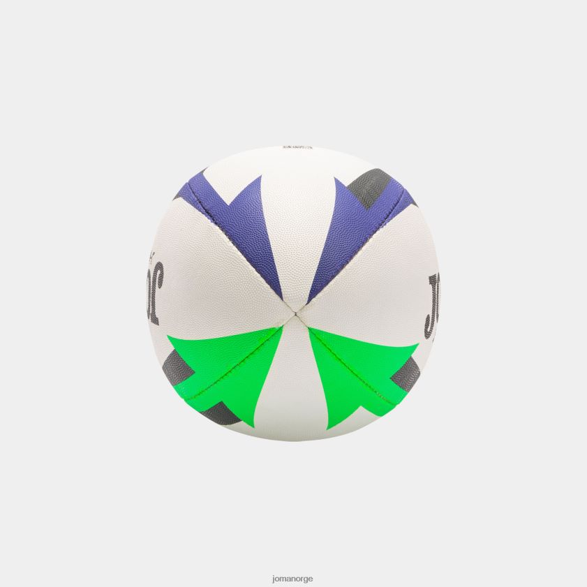 nei Joma rugbyball j-max hvit grønn kongeblå FBD0T02723