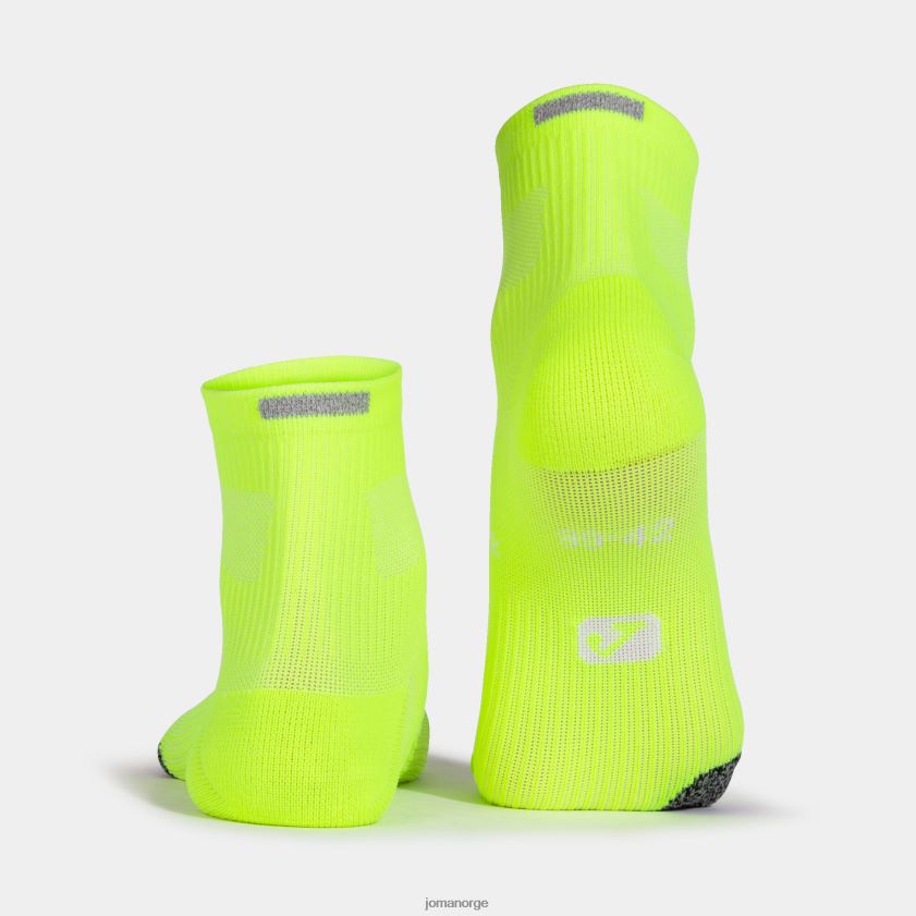 nei Joma sokker løpekveld fluorescerende grønn grå gul FBD0T073